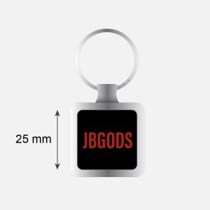 JBGODS branded metal keychain