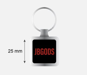 JBGODS branded metal keychain
