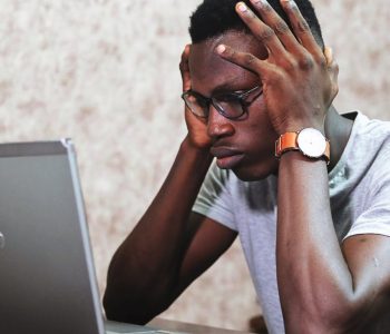 man working using a laptop