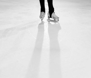 person standing on ice