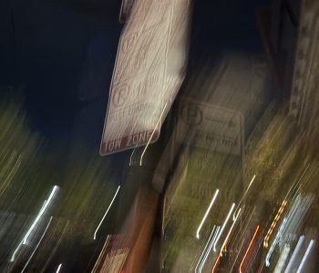 blurred image of downtown Chicago