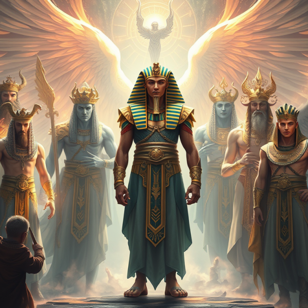 ai generated image of a pharaoh