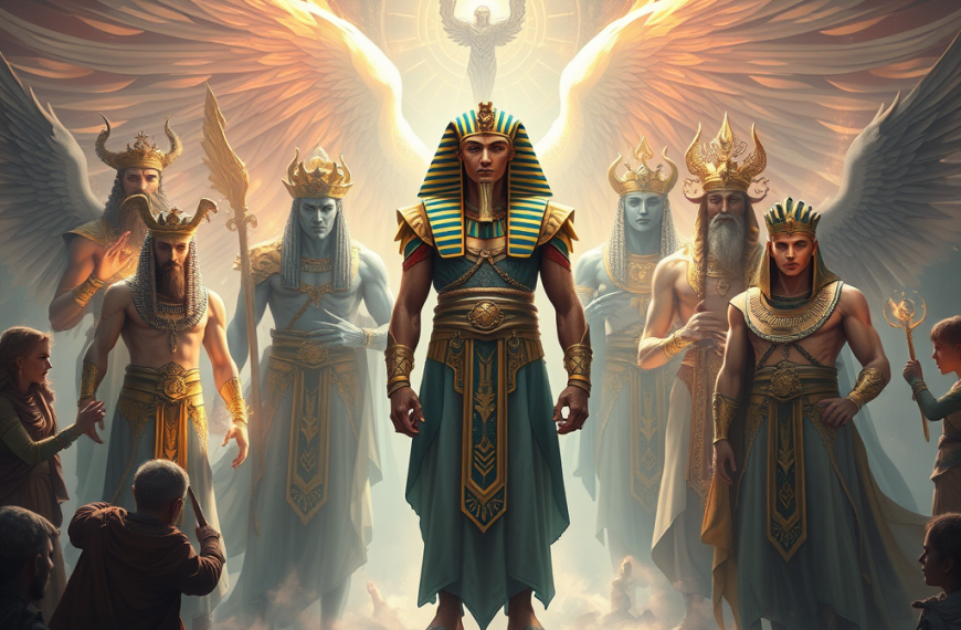 ai generated image of a pharaoh