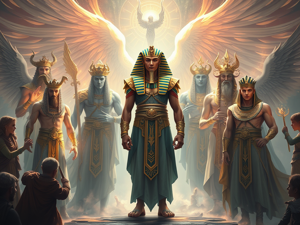 ai generated image of a pharaoh
