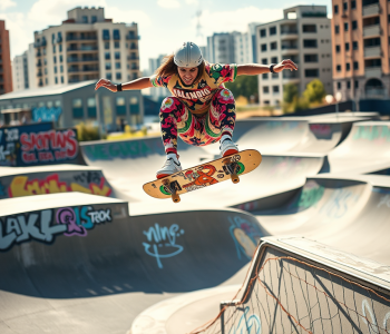 ai generated image of skater