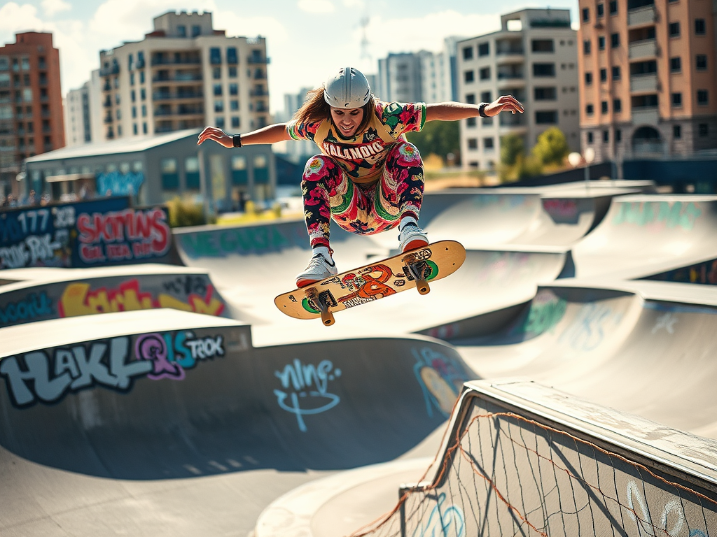 ai generated image of skater