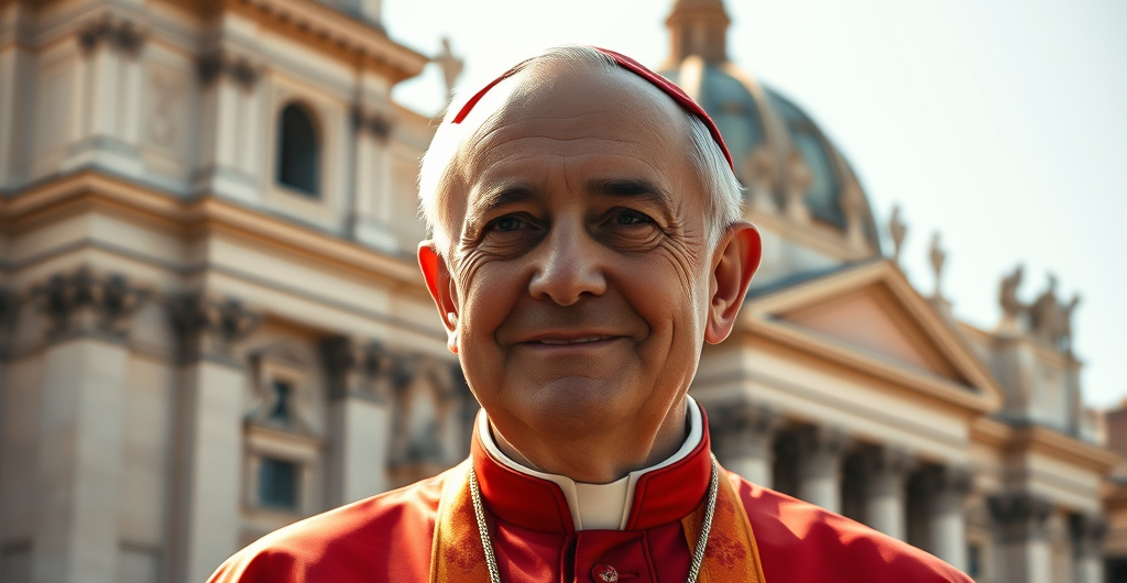 AI generated image of a pope