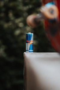 selective focus photo of energy drink