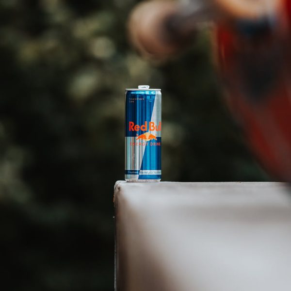 selective focus photo of energy drink