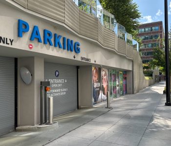 Union station parking garage on Clinton