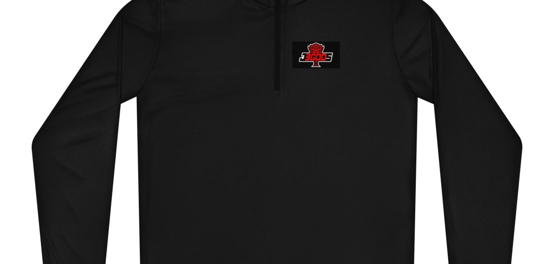 JBGODS branded zip pullover black