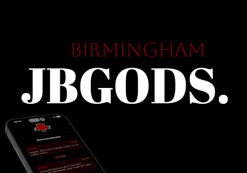 screenshot of the jbgods app