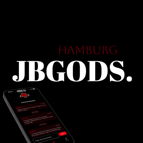 screenshot of the jbgods app hamburg