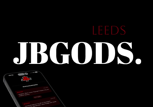 screenshot of the jbgods app
