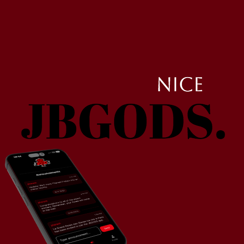 iphone screenshot of the jbgods app