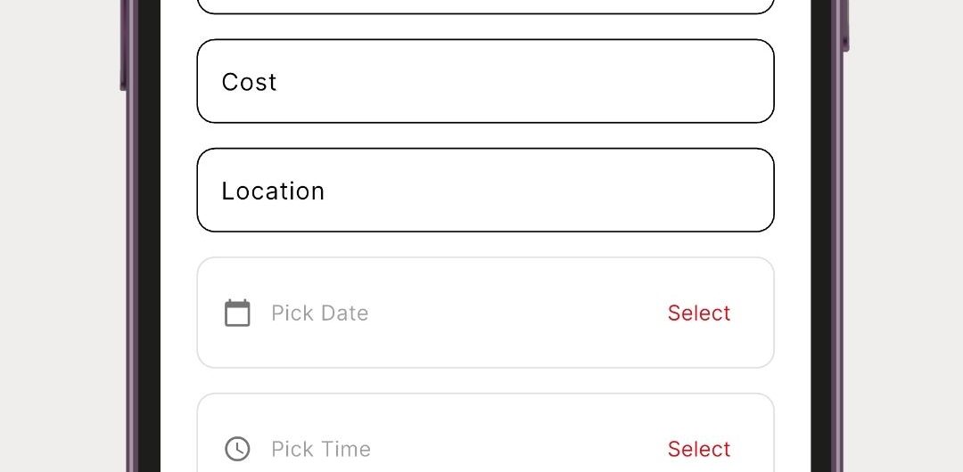 Event screen jbgods phone app