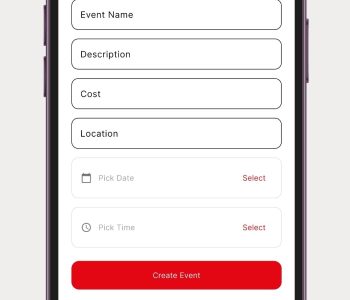 Event screen jbgods phone app