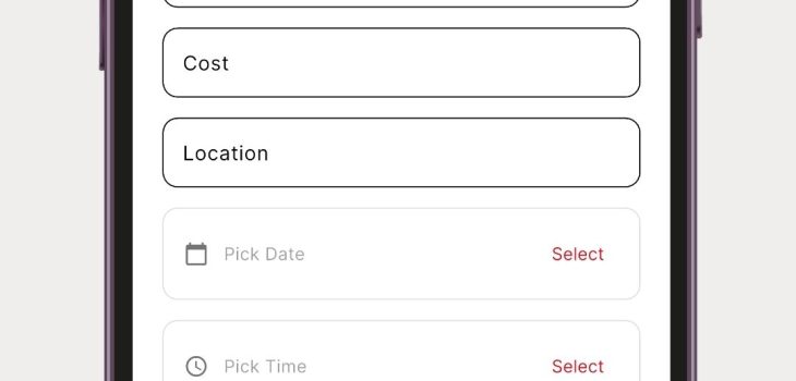 Event screen jbgods phone app