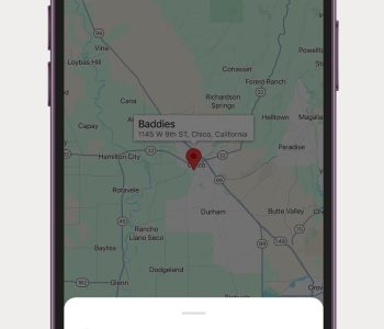 Map screen on jbgods ios app