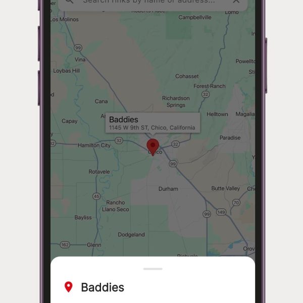 Map screen on jbgods ios app