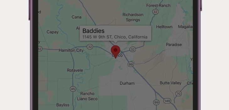 Map screen on jbgods ios app